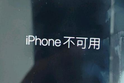 营根镇苹果服务网点分享锁屏界面显示“iPhone 不可用”如何解决 