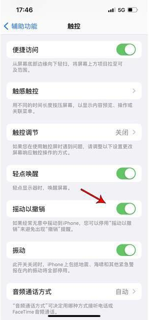 营根镇苹果手机维修分享iPhone手机如何设置摇一摇删除文字 