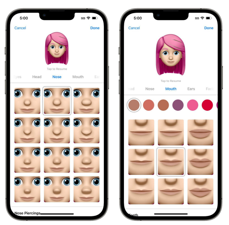 营根镇苹果手机维修分享​iOS 16中的拟我表情有了哪些变化和升级 